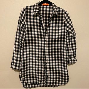 Checkered Black and White Flannel